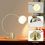 Penelope Touch Table Lamp - Antique Brass - Side View