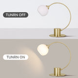 Penelope Touch Table Lamp - Antique Brass - Top-Down View