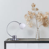 Penelope Touch Table Lamp - Chrome - Close-Up Angle