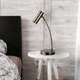 Sarla Antique Brass Accent Lamp - Front View