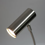 Sarla Modern Adjustable Table Lamp - Satin Chrome Finish - 45-Degree Angle