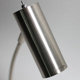 Sarla Modern Adjustable Table Lamp - Satin Chrome Finish - Rear View