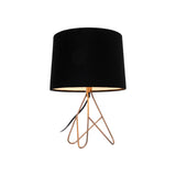 Belira Modern Copper Table Lamp - Front View