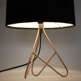 Belira Modern Copper Table Lamp - Top-Down View