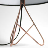 Belira Modern Copper Table Lamp - 45-Degree Angle