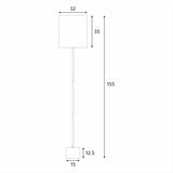 Wigwam Floor Lamp - Side View