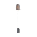 Industrial Elegance Grey Floor Lamp - Front View