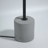 Industrial Elegance: Jerome Grey Table Lamp - 45-Degree Angle