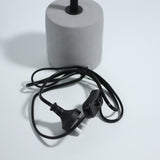 Industrial Elegance: Jerome Grey Table Lamp - Rear View