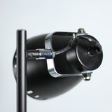 Audrey Adjustable Floor Lamp - Sleek Black Design - Side View