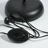 Audrey Adjustable Floor Lamp - Sleek Black Design - Top-Down View