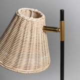 Rattan Elegance Table Lamp - Top-Down View