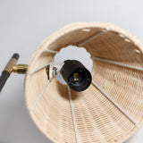 Rattan Elegance Table Lamp - 45-Degree Angle