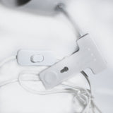 Ellie Adjustable Clip-On Table Lamp in White