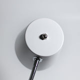 Ellie Adjustable Clip-On Table Lamp in White - Rear View