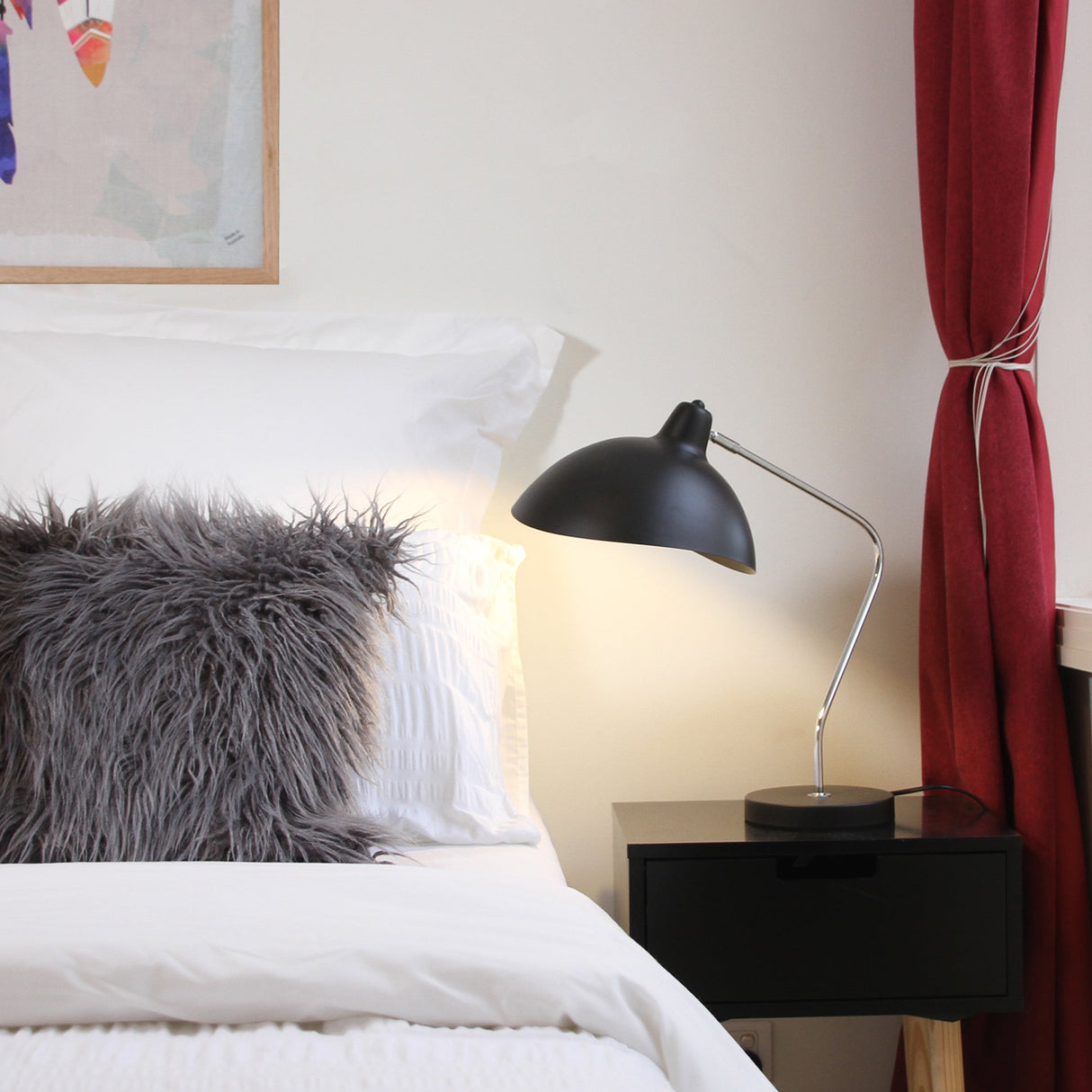 Modern Black Abby Table Lamp