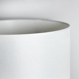 Elegant White Ceramic Table Lamp with Spindle Neck Design - Top-Down View