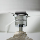Boden White Gloss Ceramic Table Lamp - 45-Degree Angle