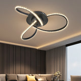 Irie Dimmable 3 Lights LED Ceiling Light - Black - Rear View