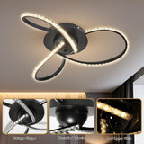 Irie Dimmable 3 Lights LED Ceiling Light - Black - Extra Image