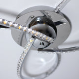 Irie Dimmable 3 Lights LED Ceiling Light - Chrome - Side View