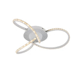 Irie Dimmable 3 Lights LED Ceiling Light - White - Front View