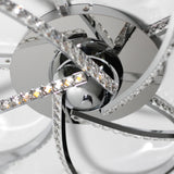 Irie Dimmable 5 Lights LED Ceiling Light - Chrome - Side View