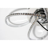 Irie Dimmable 5 Lights LED Ceiling Light - Chrome - 45-Degree Angle