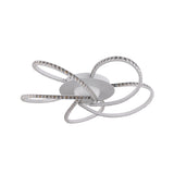 Irie Dimmable 5 Lights LED Ceiling Light - White - Front View