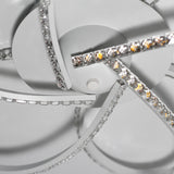 Irie Dimmable 5 Lights LED Ceiling Light - White - Side View