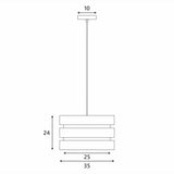 Elegant Grey Trio Pendant Light