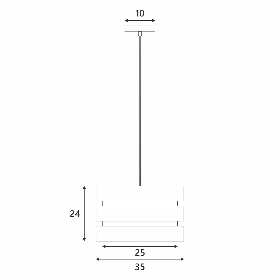 Trio Pendant Light - Grey, image 3