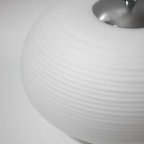 Celia Elegant Frosted Glass Pendant Light - Top-Down View