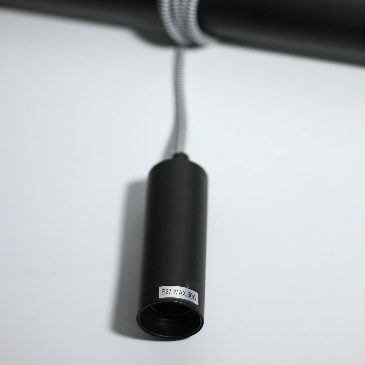 Bikkel Black Four-Light Suspension Lamp