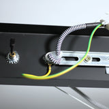 Bikkel Black Four-Light Suspension Lamp - Rear View