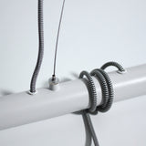Bikkel 4-Light White Pendant Ceiling Fixture - 45-Degree Angle
