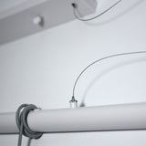 Bikkel 4-Light White Pendant Ceiling Fixture - Rear View