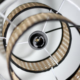 Vaclava Rattan Pendant Light - Low Angle