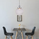 Casablance Large Pendant Light with Dimpled Glass Shade