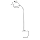 Adjustable LED Desk Lamp with Eye Protection and USB Power - 45-Degree Angle