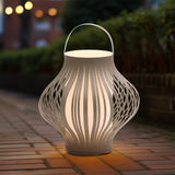 LED Retractable Lantern - Grey - Close-Up Angle