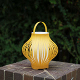 LED Retractable Lantern - Yellow - Top-Down View