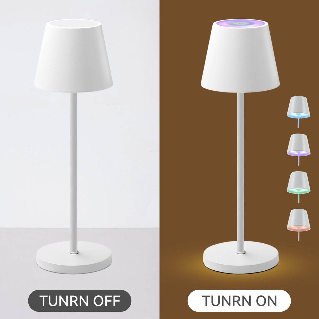 Enoki Portable RGB Table Lamp - White