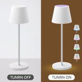 Enoki Portable RGB Table Lamp - White - Close-Up Angle