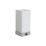 Jessica Touch-Activated Rectangle Lamp with USB Charging Port - Side View