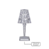 Acrylic Elegance Touch-Controlled Table Lamp