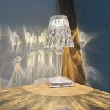 Acrylic Elegance Touch-Controlled Table Lamp - Front View