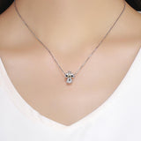 925 Sterling Silver Guardian Angel Diamond Pendant For Diy Bracelets - Low Angle