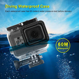 60m Waterproof Housing for Gopro Hero 2018 / 7 / 6 / 5 with Basic Mount - Rear View