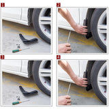 4 Pcs Car Auto Semi-Rigid Pvc Splash Flaps Fender Guard For Honda City 2015-2020 - Extra Image